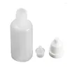 Bouteilles de stockage 50pcs 5/8/10/15/20/30/50/100 ml compte-gouttes liquide pour les yeux en LDPE compressible avec capuchon à l'épreuve des enfants