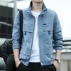 Herrjackor M￤n Men Coat Jacket 2022 Solid Color Multi Pockets Stand Collar Simple Spring For Daily Wear