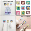 Bathroom Shelves Bathroom Shees Creative Cartoon Sticker Kitchen Wall Hook Waterproof Mti-Function Sticky No Trace Punch- Drop Delive Dhswj