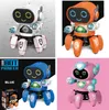 Dancing Electric Toy Hexapod Steel Robot com caixa de cores e brinquedos musicais para crianças meninos 2022