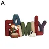 Decorative Flowers English Letter Decoration Love/family Nativity Resin Crafts Alphabet Ornament Merry Christmas Year