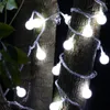 Strings 10m Outdoor String Lights 100 LEDS Ball Globe Fairy voor trouwvakantie kerstdecoratie lampfeestje