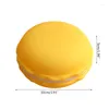 Scatole portaoggetti HX5B Simpatico contenitore a forma di macaron gigante Scatola contenitore colorato Orecchini a bottone Anello Collana Viaggi Gioielli portatili Regali