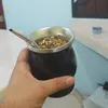 Tazze UPORS Yerba Mate Cup in acciaio inossidabile 304 a doppia parete 8 once di zucca argentina Yerba Mate con bombillas e spazzola per la pulizia 221008