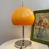 Lampade da tavolo a fungo Lampada da scrivania in vetro bianco arancione Lampada da terra per soggiorno Lampada da comodino per camera da letto