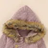 Pagliaccetti Nuovo Autunno Neonate Ragazzi Pagliaccetto lavorato a maglia Solid maniche lunghe Cotone Bambini Tuta con cappuccio Neonato Casual Abbigliamento invernale J220922