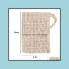 Bath Brushes Sponges Scrubbers Natural Exfoliating Mesh Soap Saver Scrubbers Sisal Soaps Savers Bag Pouch Holder Comforta Bdesybag Dh4L0