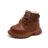 Stiefel Kleinkinder Kinder Herbst Winter Warm Dicke Baumwolle Jungen Mädchen Schnee Kleine Kinder Leder Mode 221007