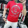 2022 Nouvelles Paires Arrivée Marque Vêtements Court Tricoté O-cou Forage Chaud Casual T Shirt Hommes Femmes Hip Hop Tshirt Impression Loisirs Coton Tshirt Homme