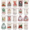 Large Canvas Christmas Decorations Santa Sack 50x70cm Bag Kids Xmas Red Present Bag Home Decoration Reindeer 500pcs sea shipping DAF496