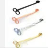 4 Colors Stainless Steel Candle Wick Trimmer Oil Lamp Trim Scissor Cutter Snuffer Tool Hook Clipper personality