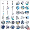 925 Sterling Silver Dangle Charm Femmes Perles Haute Qualité Bijoux Cadeau En Gros New Ocean Series Sirène Étoile De Mer Dauphin Poisson Échelle Perle Fit Pandora Bracelet DIY