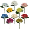 Dekorativa blommor 1pc simulering enkelgren hydrangea diy hempografi br￶llop bord kaffef￶nster f￶nster f￶nster kl￤dsel dekoration leveranser
