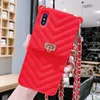 Fashion Wallet Case For iPhone 12 11 Pro MAX Cases Crossbody FOR 12 7 8 6 Plus XS XR Handbag Purse Long Chain Silicone Card Pocket Covers