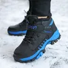 Botas de inverno para crian￧as PU Couro imperme￡vel infantil sapatos de neve ao ar livre, luxuos