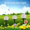 Açık LED Güneş Bahçesi Işık Yuvarlak Şekleli Plug-In Plug-In Villa Su Geçirmez Dekoratif Aydınlatma