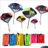 Party Favor Party Fidget Toys Hand Throwing Parachute Kids Outdoor Funny Toy Game Play for Children Fly Sport With Mini Sold Bdesybag Dhfuj