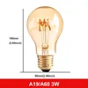 Ampoule 220V Dimmable Vintage Spirale Filament Lumière A19 4W Rétro Décoration À Incandescence Éclairage Lampe Ampoule