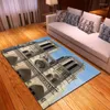 Carpets Vintage Building Paris Print Carpet For Livingroom Bedroom Home Decor Anti-Slip Bathroom Hallway Floormat