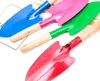 Household garden shovel plants with wooden handle iron spatula gardening potted gadgets beach