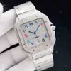 Diamond Mens Watch Automatic Mechanical Sapphire Watch 40mm Busins Wristwatch Stainls Steel Belt Montre De Luxe Giftsgax3 diamond 9585217