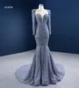 Sweetheart Special Occasion Dresses Sexy Deep V-Neck Long Sleeve Beaded Sequins Mermaid Evening party Dress SM67272