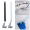 Toilet Brushes Holders Golf Long Handle Cleaning Silicone for Bathroom Bendable Head 221007