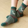 5 çift Kadın Noel Çorap Karışık Renk Seti S Yeni Yıl Şenlikli Çoraplar