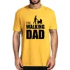 Men's T Shirts Unisex The Walking Dad Baby Carriage Tshirt Funny Retro Black Father's Day Men's Cotton Novelty T-Shirt Streetwear