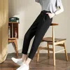 Spodnie damskie Capris Casual Pants Women Spring Office Lady Elegancka AnkleLength Harem Spodery Trendy proste wypoczynek Highwaist Chic Allmatch Female 221007