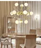 Lampes suspendues design post moderne minimaliste créatif salle à manger chambre salon villa lustre irrégulier mode luminaire LED