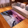 Tapis paysage de plage 3D pour salon chambre à coucher | Tapis doux en flanelle, Textile de maison, beau jeu pour enfant, grand tapis