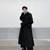 Trench da uomo Parrucchiere giacca a vento da uomo moda coreana medio lungo fresco fuori dal ginocchio cappotto stile britannico autunno ins coppia 221007