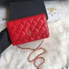 High quality famous brand bag Shoulder strap handbag Plaid purse Double letter solid buckle Sheepskin caviar pattern Women's luxury handbags With box