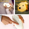 Veilleuses Dimmable LED Lampe Tactile Silicone Chiot Dessin Animé Pour Bébé Enfants Enfants Cadeau Chevet Chambre Salon Décoration