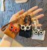 Trendy Coin Burse Chain Tassel PU Couro Owl Animal Buckle Car Bag Pingente Presente Anel Anel Acessórios 10082695628