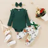 Clothing Sets 3Pcs Baby Girl Clothes Set born Kids Childern Toddler Outfits Infant Born 221007