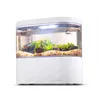 Aquariums USB Mini Desktop Aquarium Buildin Water Pump LED Light Filter 2201007