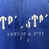 Hoodies pour hommes Sweatshirts Blue Trapstar Hoodie Men Femmes 1 1 Version supérieure serviette brodée Trapstar Pullover Vêtements 221008