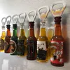 Creative Simulation Beer Bottle Opener Multifunktionellt magnetiskt kylskåpsdekor Magnet Bottle Bar Dekoration Kök Gadgets Inventar