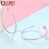 Hoop Huggie Collection Silver Color Luminous Clear CZ Circle Earrings for Women Fashion Jewelry Gift Yie115 2210084387761