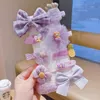 10 pièces enfants mignon dessin animé épingle à cheveux princesse petite fille dentelle arc fleur pinces à cheveux Barrettes enfants côté pince cheveux accessoires