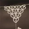 Andra mode Sexiga lyxiga smycken Underkläder Crystal Body Chain for Women Heart Sexig BH och Thong Set Bikini Beach Jewelery Gift 221008