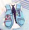 Falsa Strap Vest Pet Dog Apparel e Summer Roupas Mesh respir￡vel