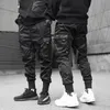 Erkek pantolon gizli siyah savaşçı gündelik taktik pantolon paraşütçü fonksiyonel erkek kargo pantolon harajuku moda sıska sokak giysileri erkek joggers 221007