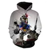 Sweat à capuche pour hommes, mode Cool Gundam garçon fille enfants, sweat-shirt imprimé en 3D, hommes femmes enfants, manches longues, veste Streetwear