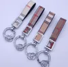 Moda Diamond Letters Chain Chain Casal Ornamentos de couro que tendem a cadeia de chave de carro criativo