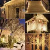 Stringhe OSIDEN 3MX3M 300LED Luce per tende Ghiacciolo Natale LED String Fata Ghirlanda Festa di compleanno Giardino Matrimonio 220V 110V