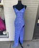 Sequin Prom Dress 2023 боковая щель официальное вечернее свадебное платье для вечеринки зимнее судно.