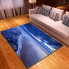 카펫 해변 경치 3D 거실 침실 지역 깔개 소프트 플란넬 홈 섬유 깔개 아이 아름다운 놀이 대형 카펫